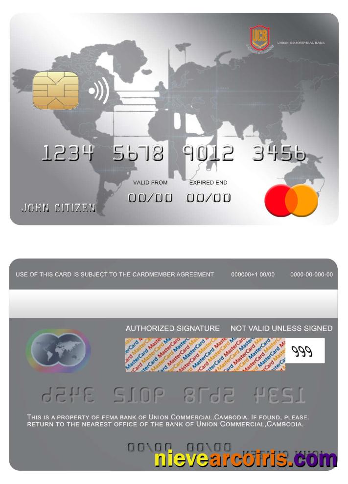 Cambodia Union Commercial bank mastercard